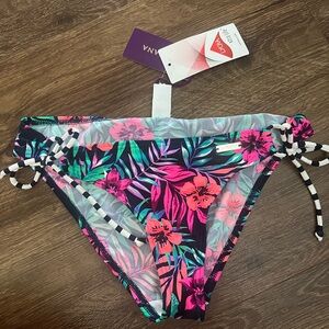 Vix Pink and Green Tropical Bikini Bottom